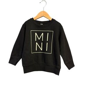 Mini Black Kids Sweatshirt